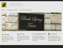 Tablet Screenshot of beechspringfarmhoa.org